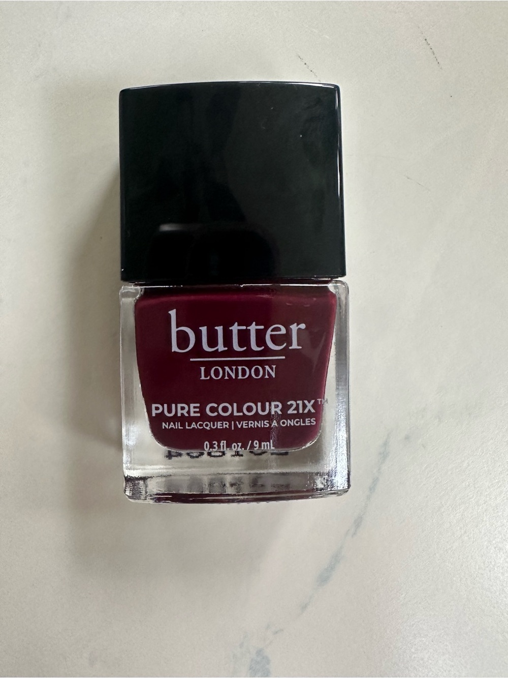 butter LONDON Pure Colour 21X Nail Lacquer — Deep Berry (Afters)